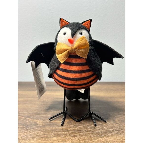 Spooky Village Skeleton bat bird Halloween decoration - Picture 1 of 5